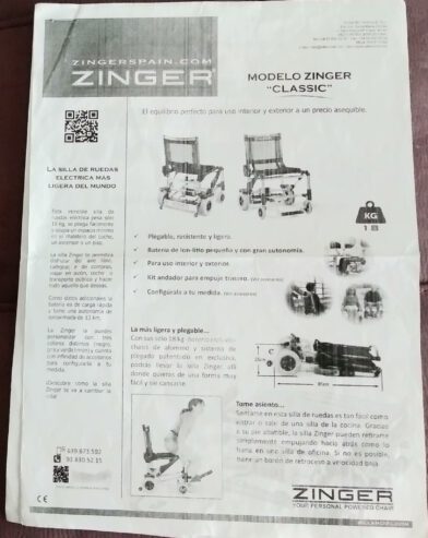 Silla eléctrica Zinger de ocasión